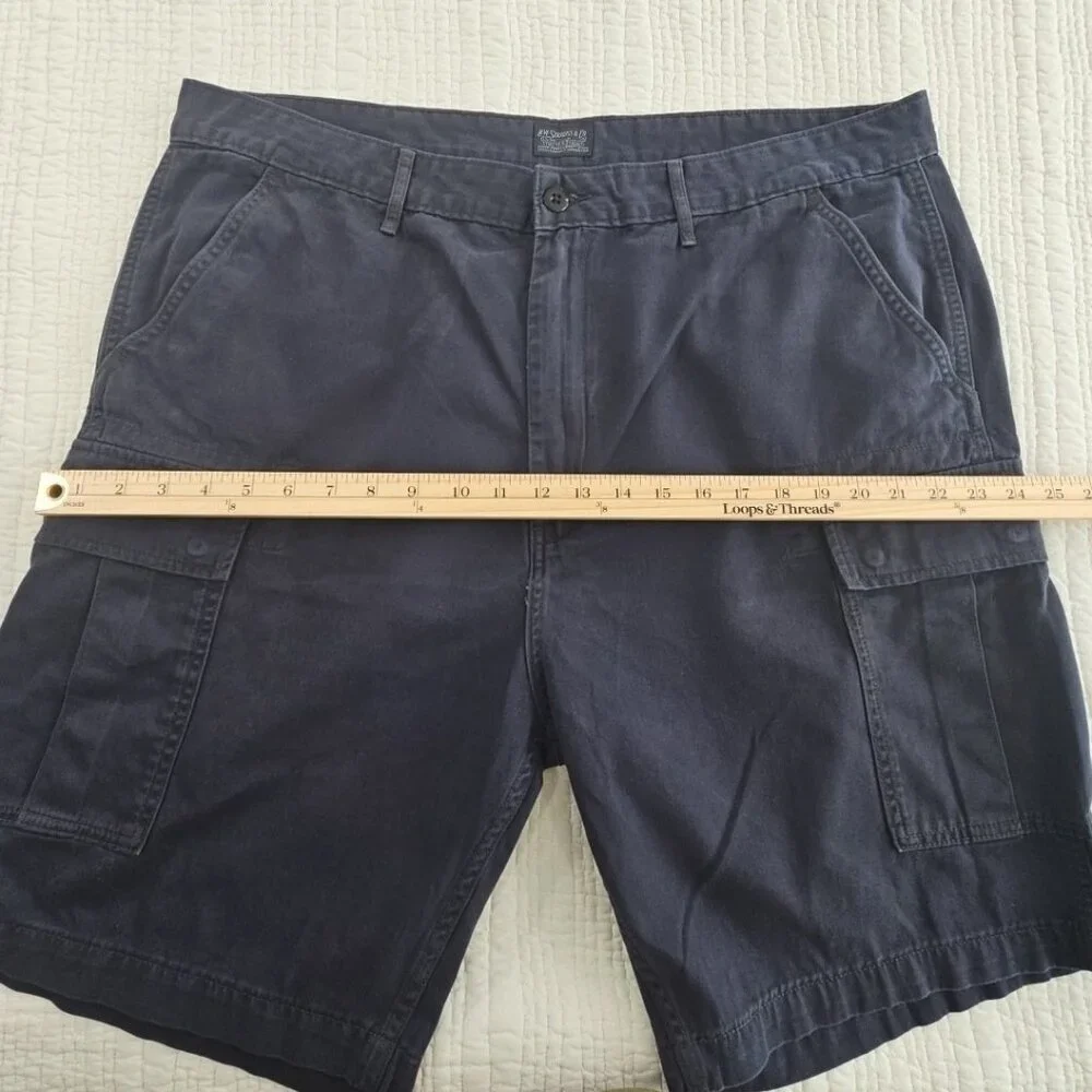 Levi's Carrier Cargo‎ Shorts Men's 40 Navy Blue 13